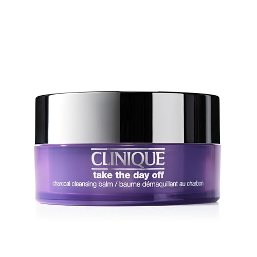 Clinique Take The Day Off Charcoal Cleansing Balm Makeup Remover | Dissolves Makeup and Sunscreen | For Dry Combination to Oily Skin Types, 4.2 Ounce Beauty & Personal Care Clinique