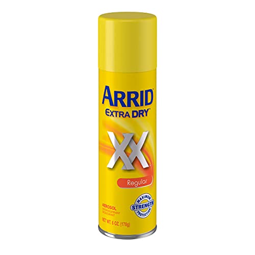 Arrid Extra Dry Aerosol Antiperspirant Deodorant for Underarm Odor and Wetness Protection, Maximum Strength Protection, Regular Scent, 6 Ounce (Pack Beauty and Personal Care Arrid