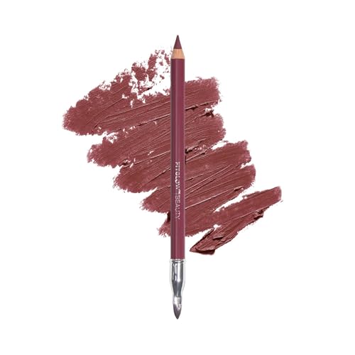 FITGLOW Beauty Vegan Lip Liner Pencil | Long-Lasting Lip Enhancer with Blending Brush | Hydrating Plumping Lip Liner | Smudge-Proof Lip Perfector | Beauty & Personal Care FITGLOW
