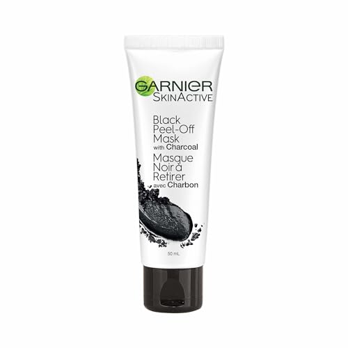 Garnier Black Peel Off Mask With Charcoal Facial Treatments 1.7 fl oz, Clean+ Beauty & Personal Care Garnier