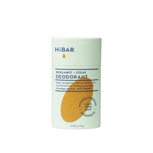 HiBAR Bergamot Cedar Deodorant, 2.25 OZ Beauty and Personal Care HIBAR