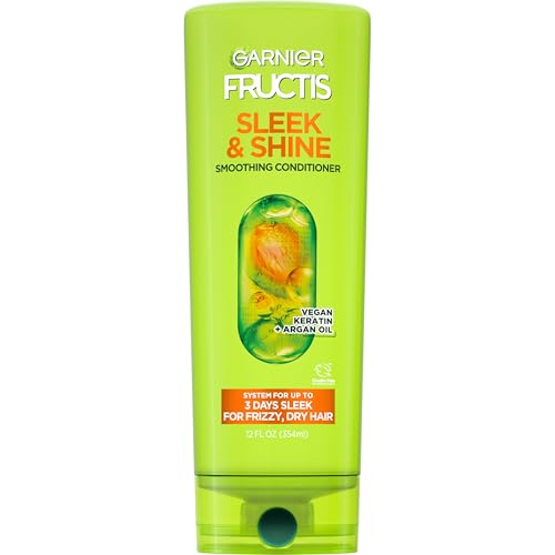Garnier Fructis Sleek & Shine Conditioner, Frizzy, Dry, Unmanageable Hair, 21 fl. oz.(Packaging May Vary)