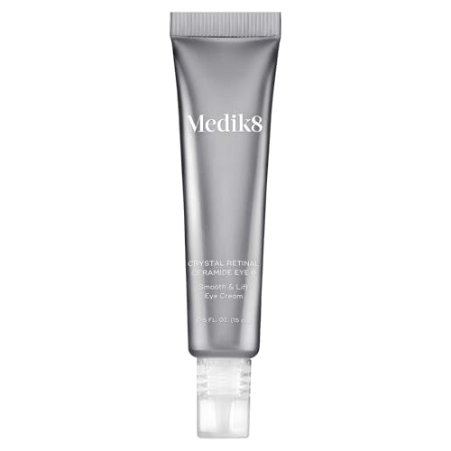 Medik8 Crystal Retinal Ceramide Eye 6 -Lifting Eye Cream with Vitamin A - Smoothing Under Eye Cream for Wrinkles and Sensitive Skin - 0.5 oz
