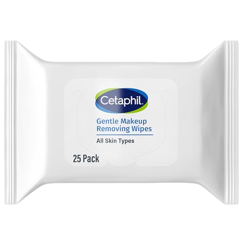 Cetaphil Gentle Removing Face Wipes, Daily Cleansing Facial Towelettes Gently Remove Makeup, Fragrance and Alcohol Free, 25 Count Beauty & Personal Care Cetaphil