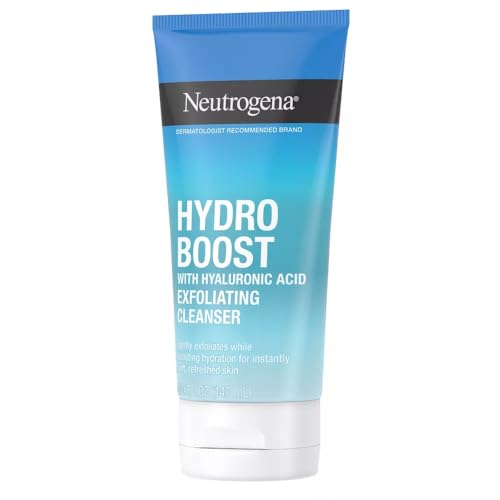 Neutrogena Hydro Boost Gentle Exfoliating Daily Facial Cleanser with Hyaluronic Acid - 5 fl oz White Beauty & Personal Care Neutrogena