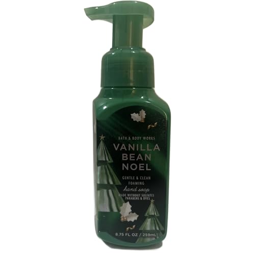 Bath and Body Works VANILLA BEAN NOEL Gentle Foaming Hand Soap 8.75 Fluid Ounce (2018 Edition) Beauty & Personal Care Bath & Body Works