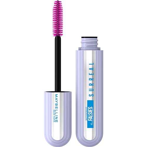Maybelline The Falsies Surreal Extensions Waterproof Mascara, Volumizing, Lengthening Mascara Make Up, Very Black, 1 Count Beauty & Personal Care MAYBELLINE