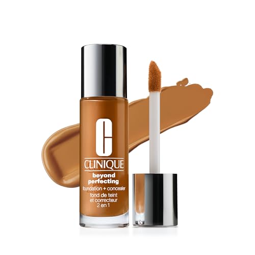 Clinique Beyond Perfecting Lightweight Liquid Foundation + Concealer For Dry Combination to Oily Skin Types | Full Coverage + Natural Matte Finish Beauty & Personal Care Clinique