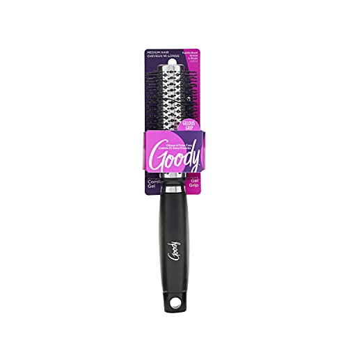 GOODY Gelous Grip Round Brush, Black, Purple or Red, 1CT (Color Will Vary) Beauty & Personal Care GOODY