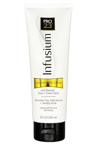 INFUSIUM 23 Curl Defining Hair Cream - Eliminates Frizz and Adds Bounce Shine 8oz., White Beauty & Personal Care INFUSIUM 23