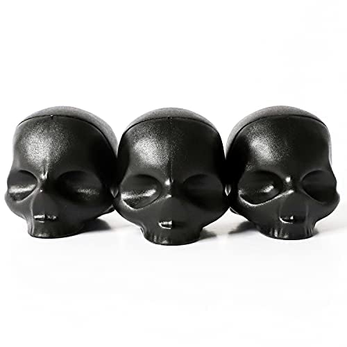 Rebels Refinery 3-Piece Skull-Shaped Lip Balm Bundle - Black - Mint, Vanilla & Passion Fruit Beauty & Personal Care REBELS REFINERY