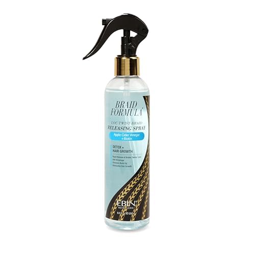 EBIN NEW YORK Braid Formula Releasing Spray | Quick Removal for Braids, Locs & Twists | No Breakage, Detangles, Scalp Relief | Apple Cider Vinegar + Beauty & Personal Care EBIN NEW YORK