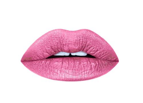 Aromi Metallic Liquid Lipstick | Long-lasting, Baby Pink Lip Color with Shimmery Finish (Pink Sugar) Beauty & Personal Care Aromi