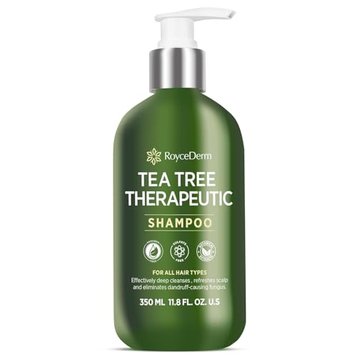 Roycederm Tea Tree Antifungal Shampoo: Folliculitis Shampoo for Dry Scalp, Dandruff, and Itchy Scalp - Medicated Clarifying shampoo with Tea Tree Oil Beauty & Personal Care Roycederm