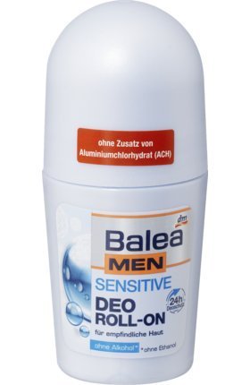 Balea Men Sensitive Aluminum Free Deo Roll-On 50 ml / 1.7 fl oz Beauty and Personal Care Balea
