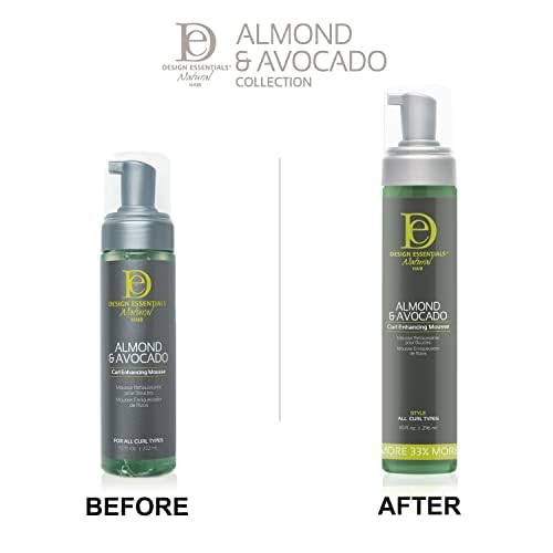 Design Essentials Almond and Avocado Curl Enhancing Hair Mousse for Curly Hair; 10 Oz (Pack of 1) Beauty & Personal Care Design Essentials