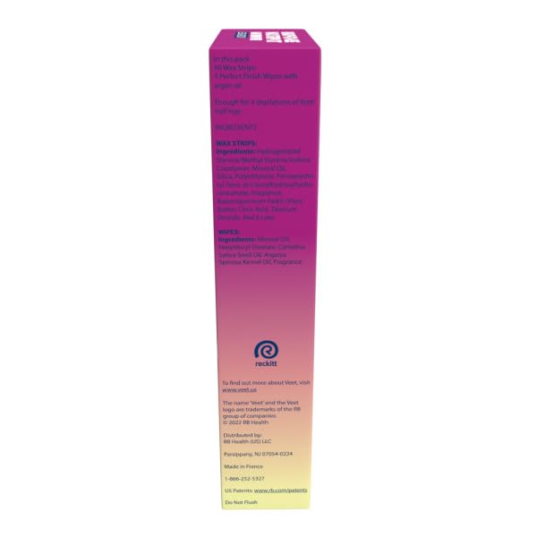 Veet Leg and Body Hair Remover Cold Wax Strips, 40 ct (Pack of 3) Beauty & Personal Care Veet