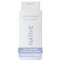Native Cotton & Lily Scent 24-Hr Refreshing Clean Body Wash for Women & Men, for All Skin Types Incl. Sensitive, Leaves Skin Feeling Clean & Soft Beauty & Personal Care Native