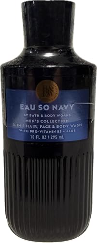 Bath & Body Works Eau So Navy 3-in-1 Hair, Face & Body Wash 10 Ounce Beauty & Personal Care Bath & Body Works