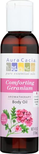 Aura Cacia Body Oil, Comforting Geranium, 4 Fluid Ounce Beauty & Personal Care Aura Cacia