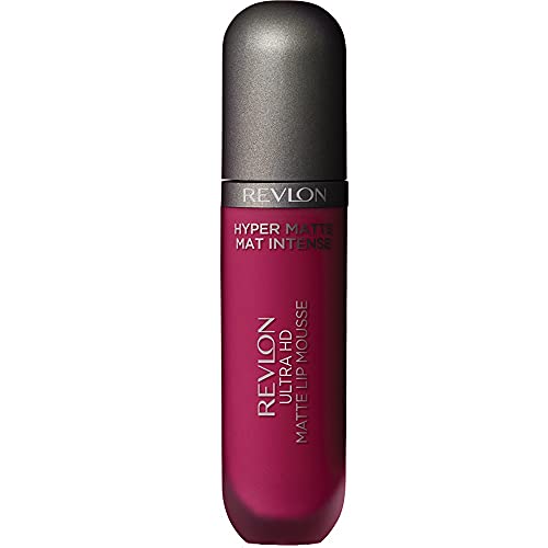 Revlon Ultra HD Lip Mousse Hyper Matte, Longwearing Creamy Liquid Lipstick in Plum / Berry, Crimson Sky (820), 0.2 oz Beauty & Personal Care REVLON