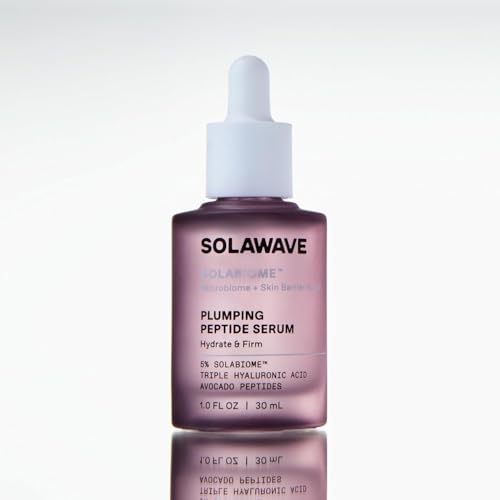 Solawave Plumping Peptide Lifting Serum with Triple Hyaluronic Acid, Probiotics, Avocado Vegan Peptides for Collagen and Radiant Complexion Beauty & Personal Care Solawave