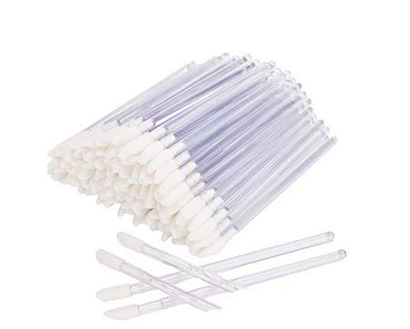 WOIWO 50 Pcs Disposable Tipped Lip Gloss Wands Applicator, Lip Brushes Make Up Beauty Tool,Clear Beauty & Personal Care WOIWO