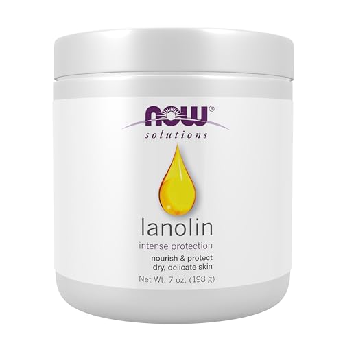 NOW Solutions, Pure Lanolin, Wind and Harsh Environment Skin Protectant, Thick Jelly, For Rough Dry Skin, 7-Ounce Beauty & Personal Care NOW Foods
