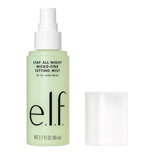 e.l.f. Stay All Night Micro-Fine Setting Mist, Hydrating & Refreshing Makeup Setting Spray For 16HR Wear-time, Vegan & Cruelty-Free, 2.7 Fl Oz Beauty & Personal Care e.l.f.