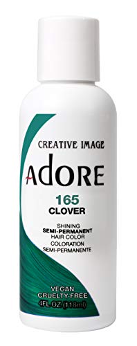 Adore Semi Permanent Hair Color - Vegan and Cruelty-Free Hair Dye - 4 Fl Oz - 165 Clover (Pack of 3) Beauty & Personal Care Adore
