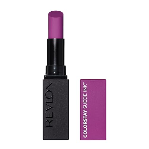 Revlon Lipstick, ColorStay Suede Ink, Built-in Primer, Infused with Vitamin E, Waterproof, Smudge-proof, Matte Color, 013 Stir The Pot, 0.09 oz Beauty & Personal Care REVLON