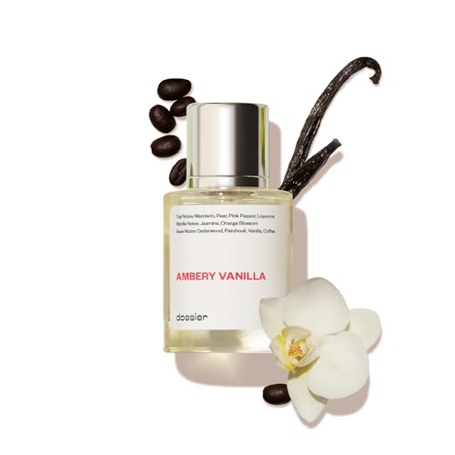 Dossier - Ambery Vanilla 1.7Oz (50ml) - Eau de Parfum - Inspired by Y S.L's B.lack O.pium - Long-lasting Fragrance - Feminine Beauty & Personal Care Dossier