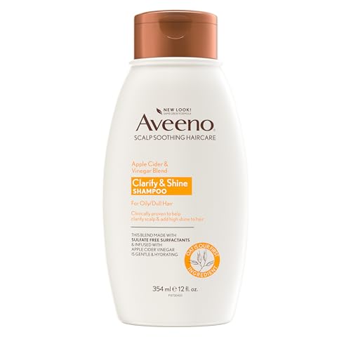 Aveeno Apple Cider Vinegar Clarifying Shampoo, Shine Enhancing, 12 fl oz Beauty & Personal Care Aveeno