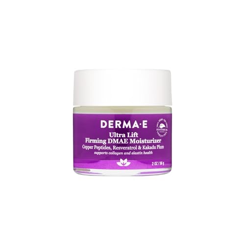 Derma E Firming DMAE Moisturizer - Copper Peptides, Resveratrol & Kakadu Plum - Supports Collagen and Elastin Health- Vegan Facial Skin Care, 2oz Beauty & Personal Care Derma E
