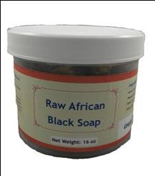 HalalEveryDay 1 Lb of Raw African Black Soap ALREADY CUT in Chunks Sealed in a JAR Beauty & Personal Care HalalEveryDay