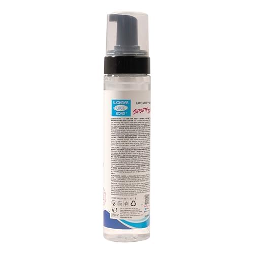 EBIN NEW YORK Wonder Lace Bond Melt Mousse 6.08 Fl Oz Sports Edition For Lace Wig Application & Styling - Strong Hold Mousse - Rosemary Mint for Oil Beauty & Personal Care EBIN NEW YORK