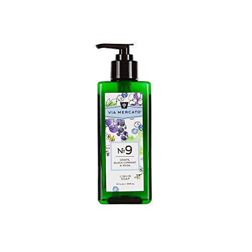 Via Mercato Liquid Soap, Shea Butter Enriched (12 oz), No. 9 - Grape, Black Currant & Musk Beauty & Personal Care Via Mercato