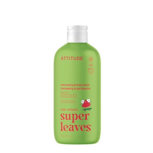 ATTITUDE Shampoo and Body Wash for Kids, EWG Verified, Dermatologically Tested, Plant- and Mineral-Based Ingredients, Vegan and Cruelty-Free Beauty & Personal Care ATTITUDE