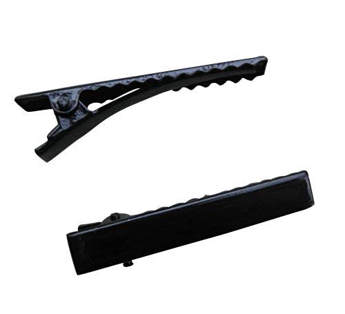 Chenkou Craft 45mm Black Metal Alligator Hair Clip Pin 50pcs Beauty & Personal Care Chenkou Craft