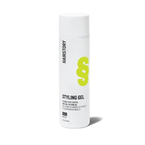 Hairstory Styling Gel - Curl Defining Gel for Wavy Curly Coily Hair, Flexible Frizz Control, Heat Protection up to 450F, Non Crunchy, 8 Fl Oz Beauty & Personal Care Hairstory