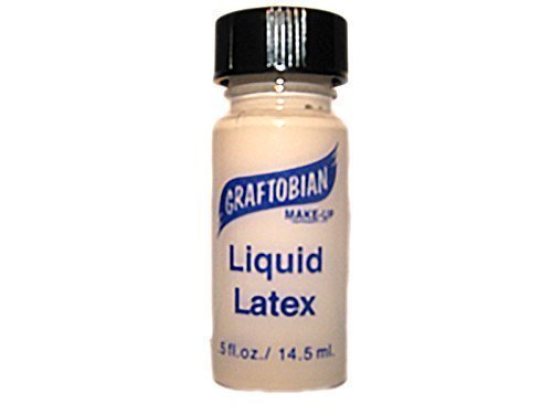 Graftobian Liquid Latex SFX Makeup - Professional Skin Safe Adhesive for Special Effects and Body FX, For Theatrical Stage, Cosplay, and Halloween Beauty & Personal Care Graftobian