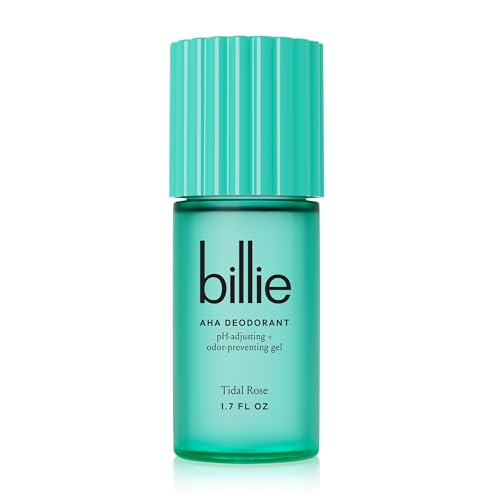 Billie AHA Deodorant 24-hour Odor-Preventing Gel, Aluminum-Free, Tidal Rose, 1.7oz Beauty and Personal Care Billie