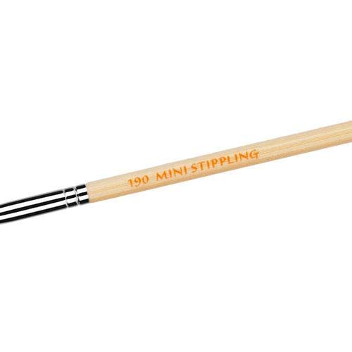 Bdellium Tools Professional Makeup Brush - Special FX Series 190 Mini Stippling - With Soft Synthetic Fibers, For Detailing Effects (Bamboo, 1pc)