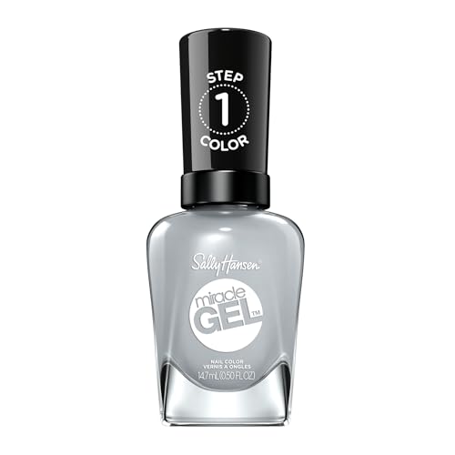 Sally Hansen Miracle Gel Salon Quality Nail Polish | Gel-Like Formula, Two-Step System, No UV Light Needed, Long Lasting | Opaque, Glossy | 799