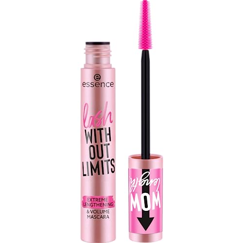 essence | Lash Without Limits Extreme Lengthening & Volume Mascara (01 | Extra Black) | Volumizing & Lengthening | Vegan, Cruelty Free & Paraben Free Beauty and Personal Care Essence Cosmetics Default Title