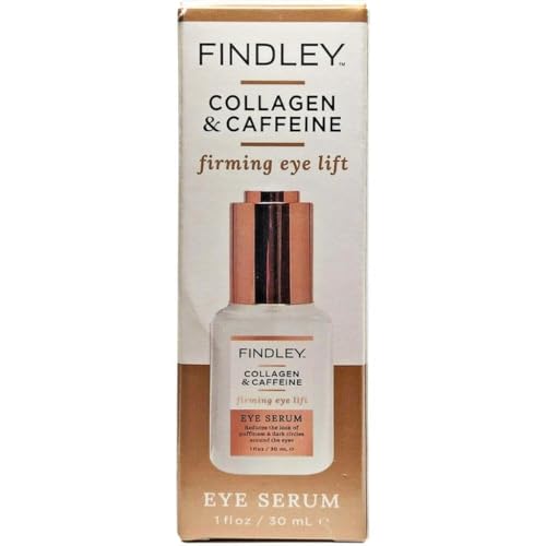Findley Firming Eye Lift Eye Serum with Collagen and Caffeine - Reduces Puffiness and Dark Circles | Hydrates and Reduces Wrinkles (1 Fl Oz) Beauty & Personal Care Findley