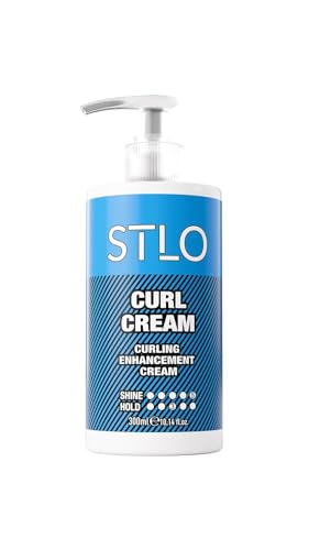 STLO Moisture Rich Curl Cream - Enhances Shine and Frizz Control - Defines Natural Curly Hair 300ml Beauty & Personal Care STLO
