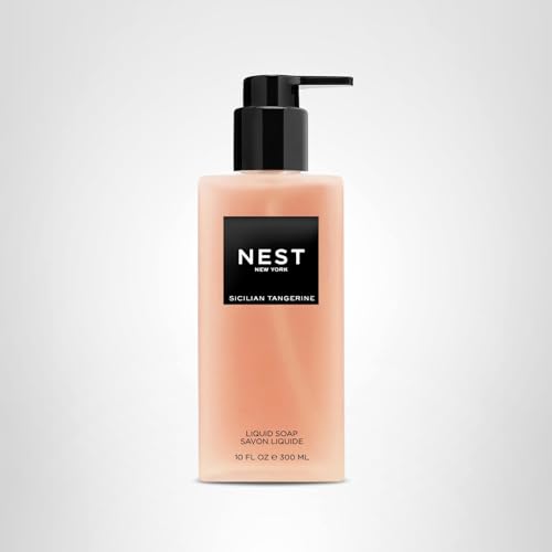 NEST New York Liquid Soap, Sicilian Tangerine - 10 fl oz - Cleanses & Nourishes Skin - Approx. 300 Pumps Per Bottle - Gluten Free & Cruelty Free Beauty & Personal Care NEST New York