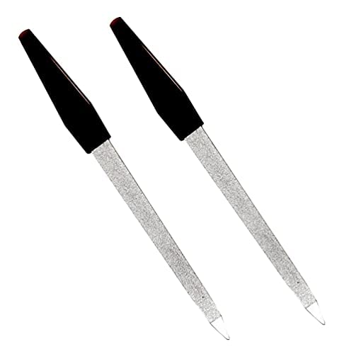 Pinkee's (2 Pack) 6 inch Stainless Steel Metal Nail File for Fingernails, Toenails, Scraping, Strengthening, Finger Manicure File Beauty & Personal Care Pinkee's