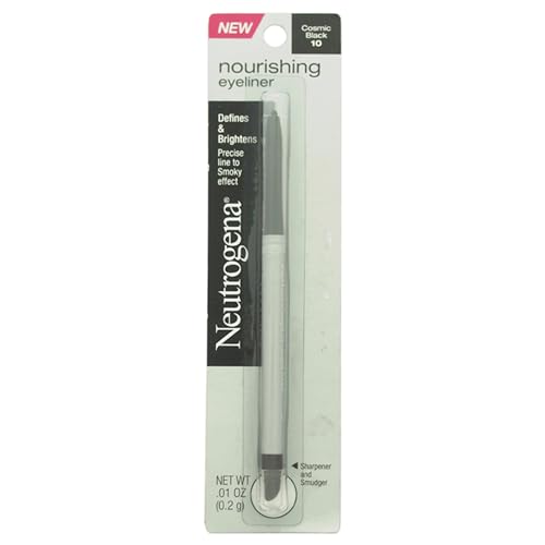 Neutrogena Nourishing Eyeliner Pencil, Built-in Sharpener for Precise Application and Smudger for Soft Smokey Look, Luminous, Nonfading Beauty & Personal Care Neutrogena